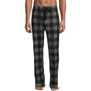 LUCKY BRAND Mens XL Plaid Fleece Pajama Lounge Pockets Pants NEW